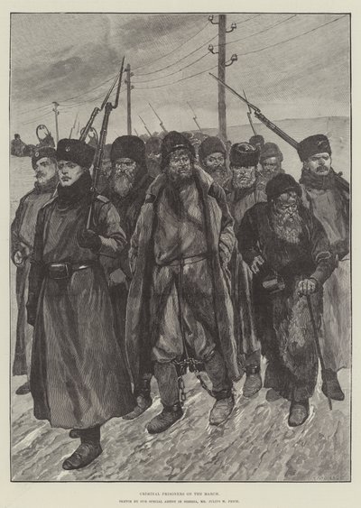 Criminal Prisoners on the March by Julius Mandes Price